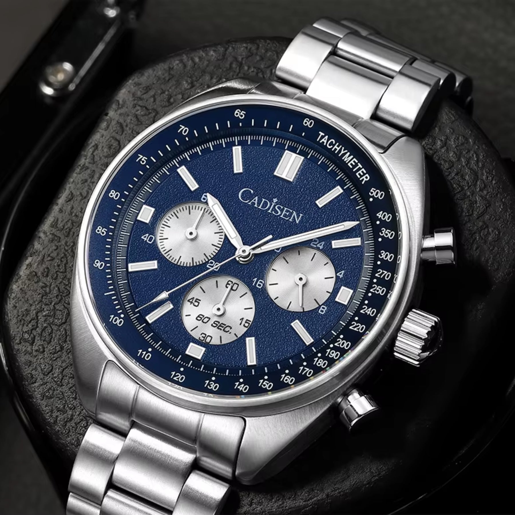 Cadisen Chrono Series Silver Blue