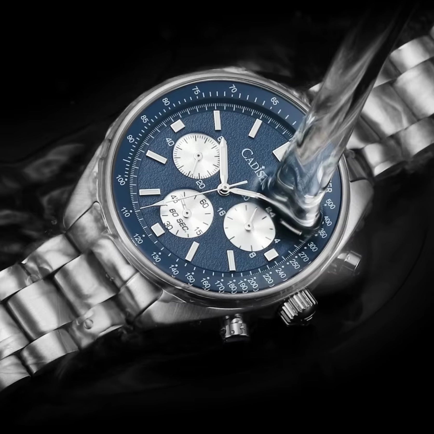 Cadisen Chrono Series Silver Blue