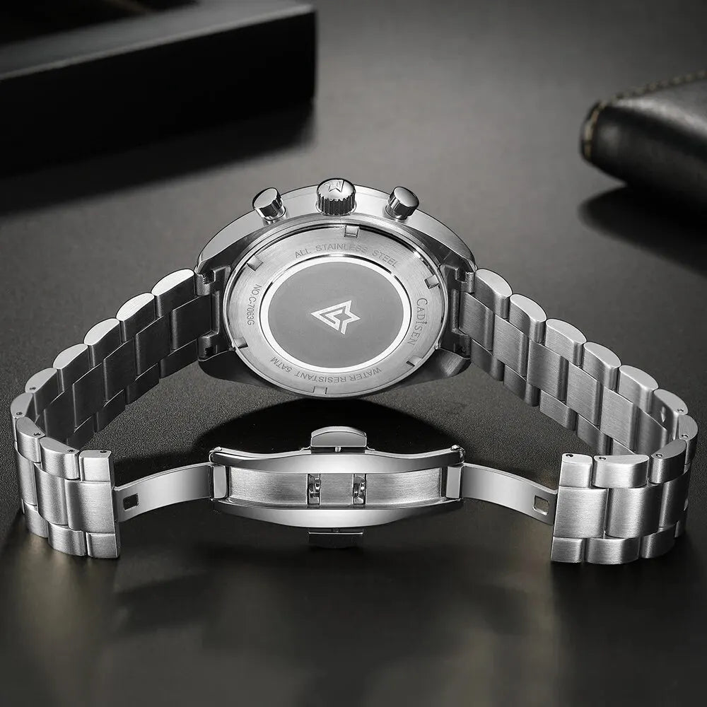 Cadisen Chrono Series Silver Blue
